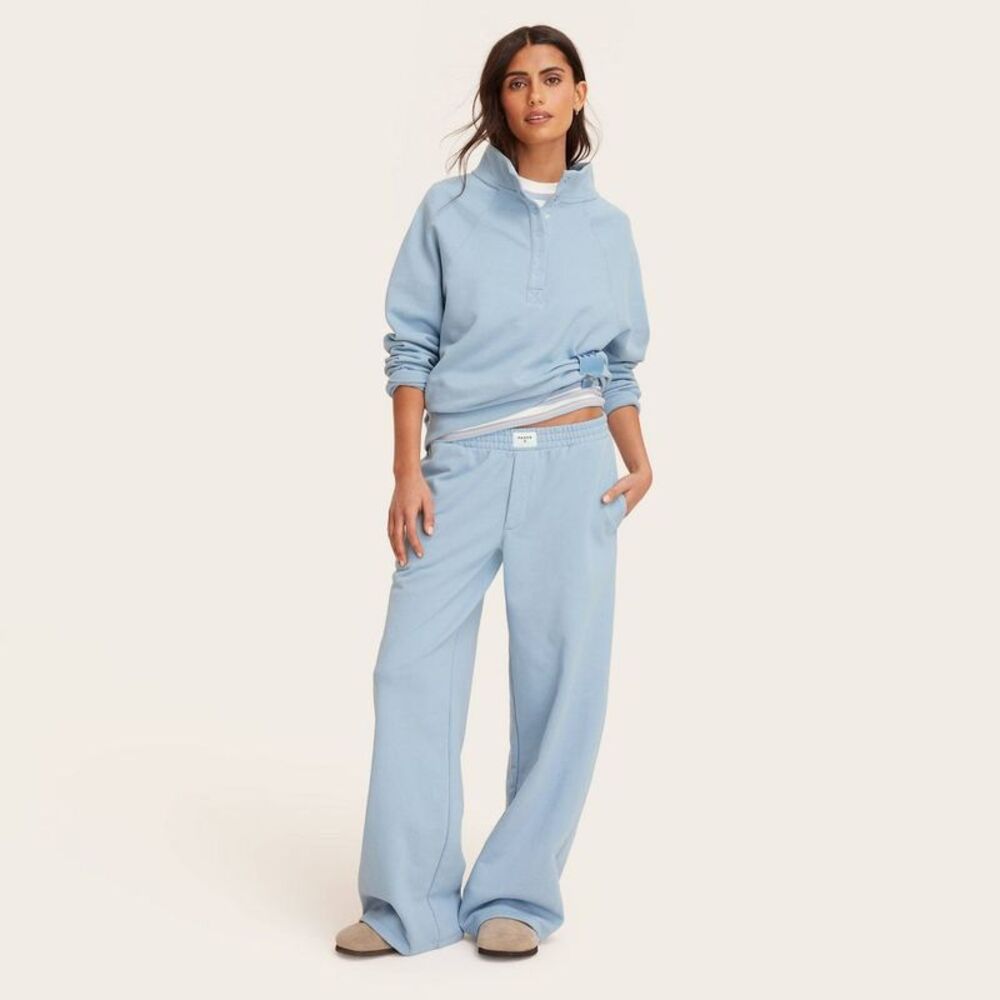 Women's High-Rise Boxer Sweatpants - Parke Light Blue XXL - Picture 1 of 5